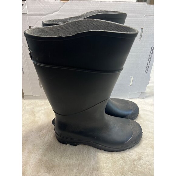 Servus Black Rubber Mens Work Boots Size 12 - Picture 6 of 7